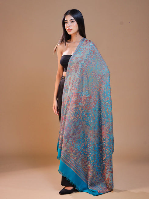 Women's Jamawar Wool Shawl